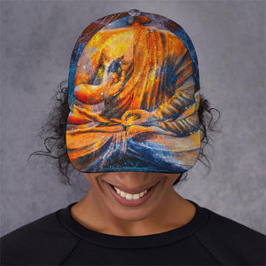 Buddha Statue Mandala Print Baseball Cap