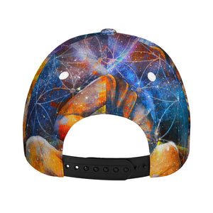 Buddha Statue Mandala Print Baseball Cap