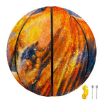 Buddha Statue Mandala Print Basketball