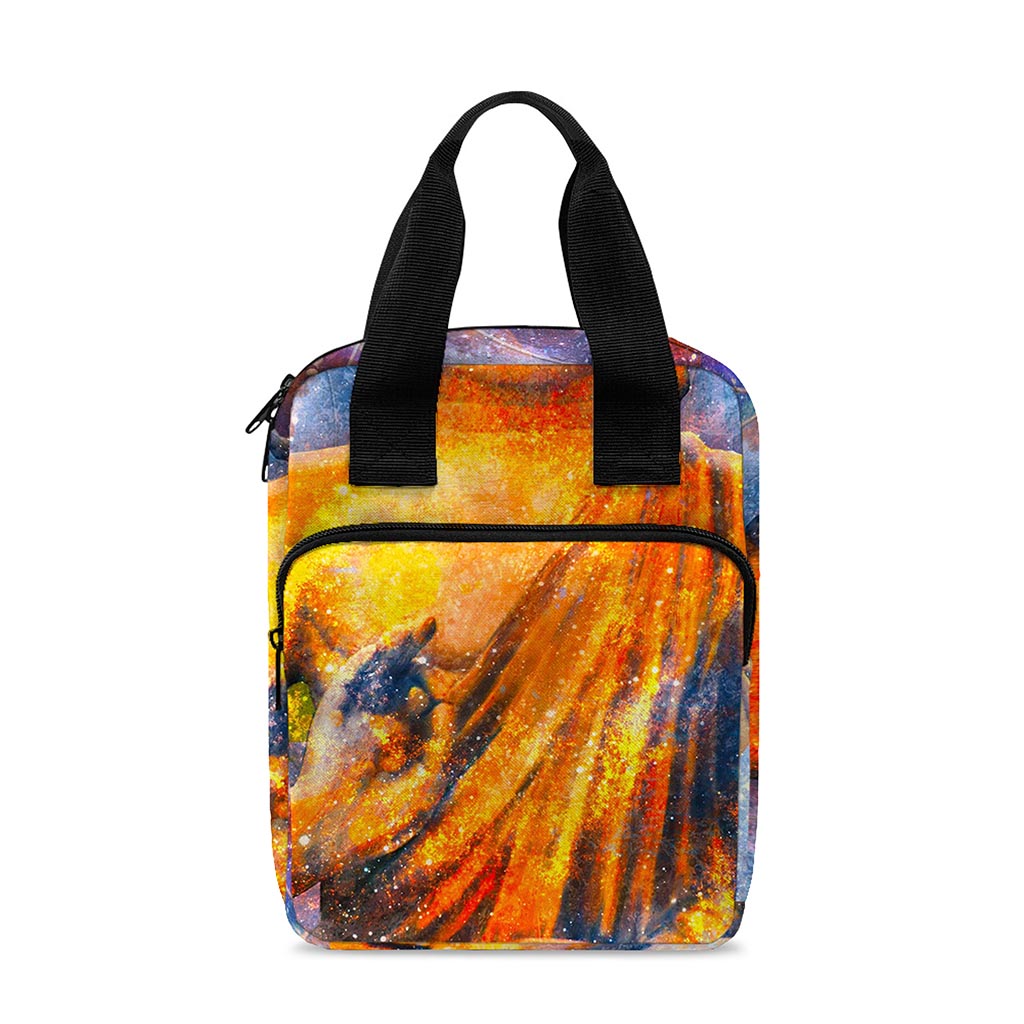 Buddha Statue Mandala Print Bible Tote Bag