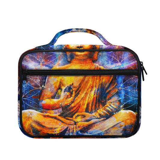 Buddha Statue Mandala Print Briefcase Bible Bag