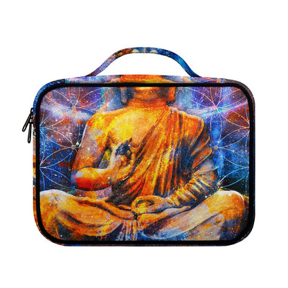 Buddha Statue Mandala Print Briefcase Bible Bag