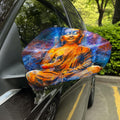 Buddha Statue Mandala Print Car Side Mirror Covers