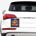 Buddha Statue Mandala Print Car Sticker