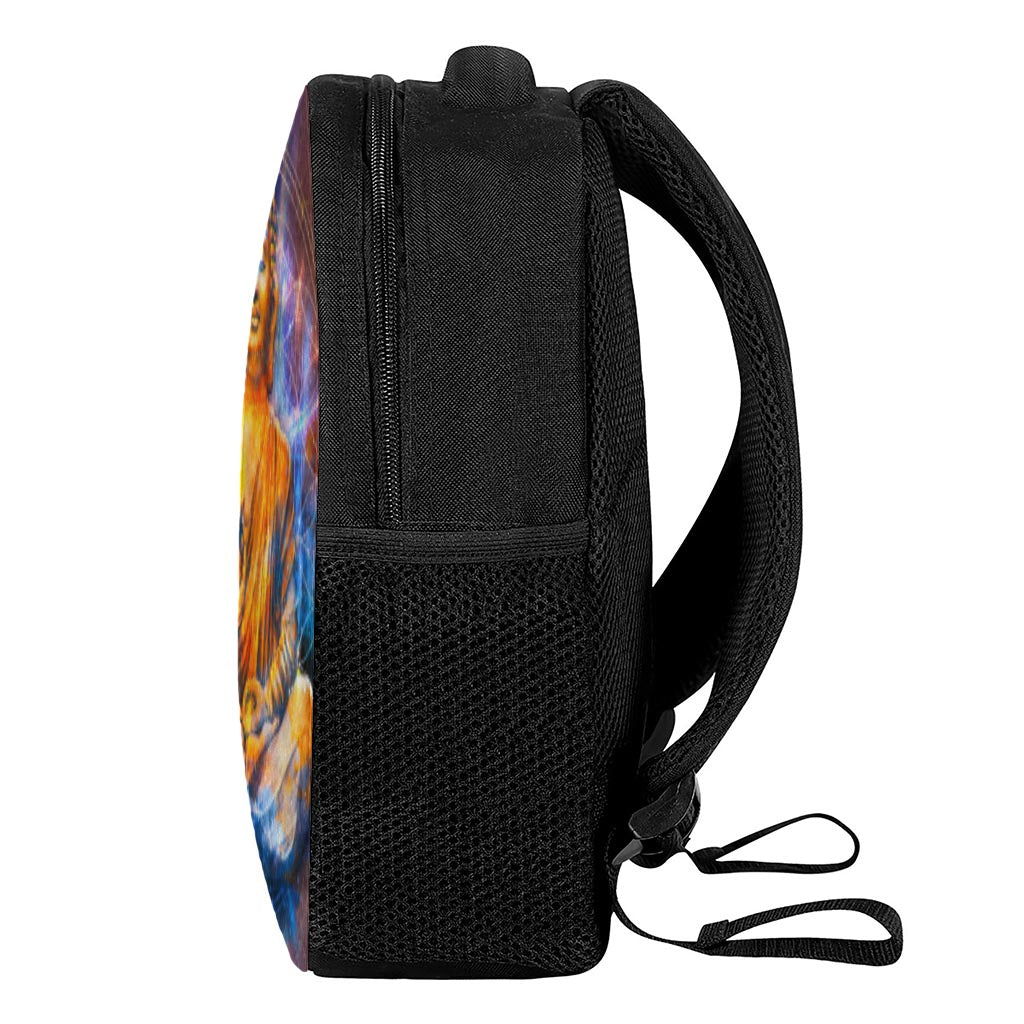 Buddha Statue Mandala Print Casual Backpack