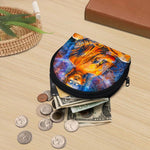 Buddha Statue Mandala Print Coin Purse