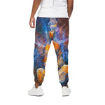 Buddha Statue Mandala Print Cotton Pants