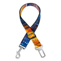 Buddha Statue Mandala Print Dog Seat Belt