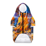 Buddha Statue Mandala Print Dog Zip Up Hoodie