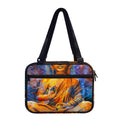 Buddha Statue Mandala Print Double Strap Bible Bag