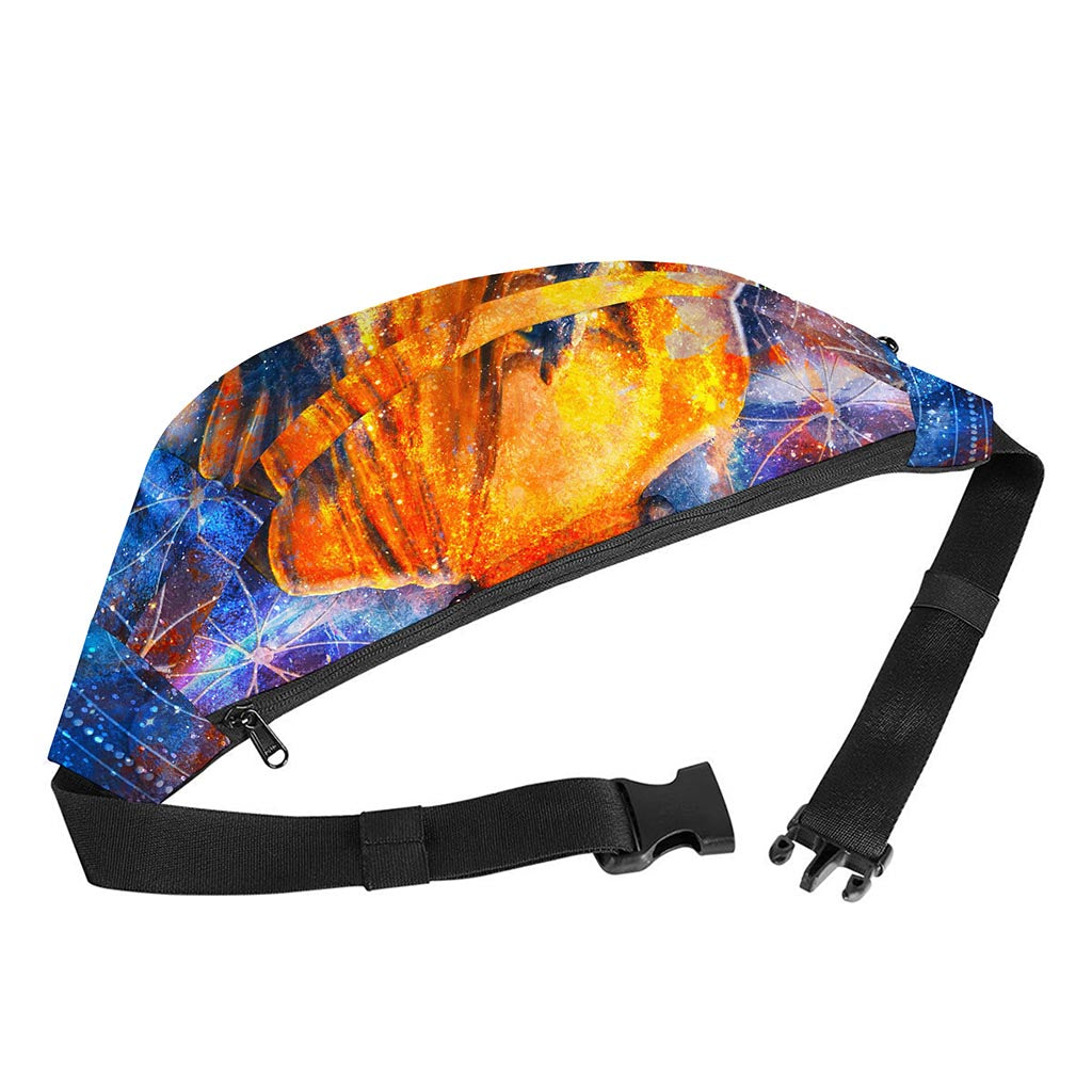 Buddha Statue Mandala Print Fanny Pack