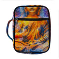 Buddha Statue Mandala Print Front Pocket Bible Bag