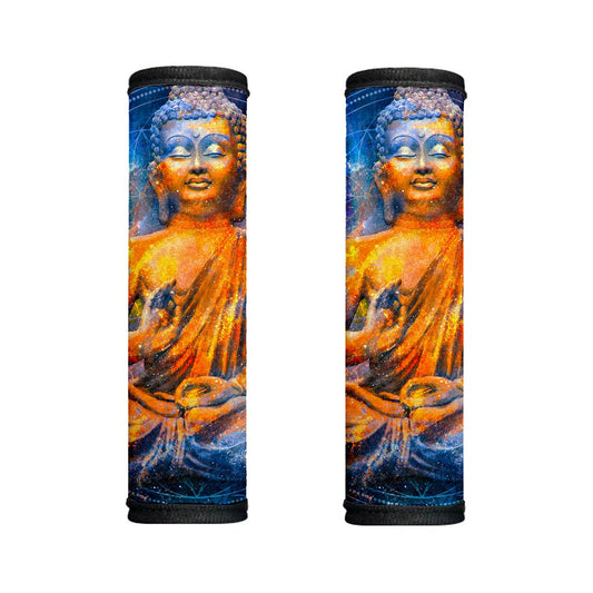 Buddha Statue Mandala Print Handle Covers
