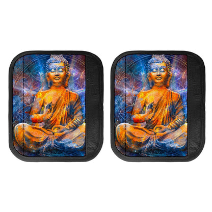 Buddha Statue Mandala Print Handle Covers