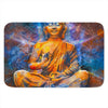 Buddha Statue Mandala Print Indoor Door Mat