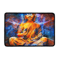 Buddha Statue Mandala Print Kitchen Mat