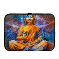 Buddha Statue Mandala Print Laptop Sleeve