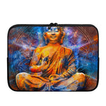 Buddha Statue Mandala Print Laptop Sleeve