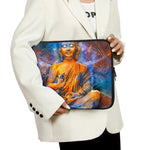 Buddha Statue Mandala Print Laptop Sleeve