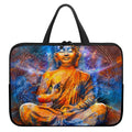 Buddha Statue Mandala Print Laptop Sleeve With Handle