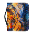 Buddha Statue Mandala Print Leather Bible Cover