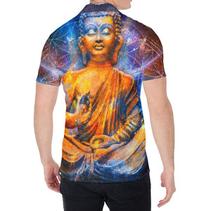 Buddha Statue Mandala Print Men's Shirt