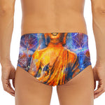 Buddha Statue Mandala Print Men's Triangle Swim Briefs