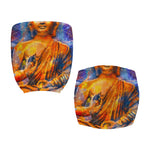 Buddha Statue Mandala Print Office Chair Cover