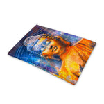 Buddha Statue Mandala Print Pet Cooling Mat Cover