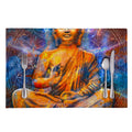 Buddha Statue Mandala Print Placemat
