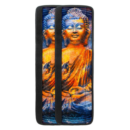 Buddha Statue Mandala Print Refrigerator Handle Covers