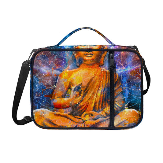 Buddha Statue Mandala Print Shoulder Strap Bible Bag