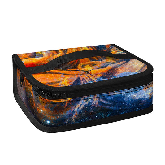 Buddha Statue Mandala Print Small Lunch Bag