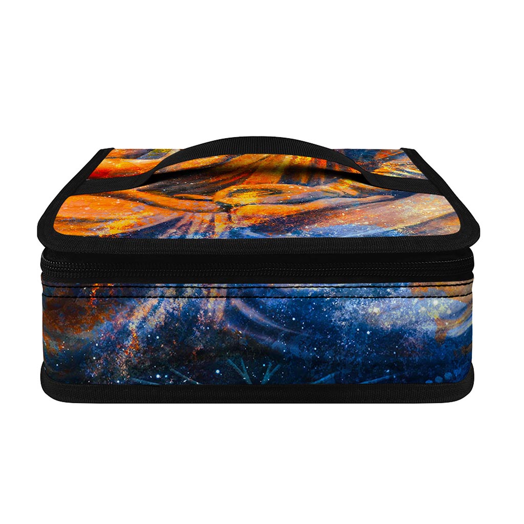 Buddha Statue Mandala Print Small Lunch Bag