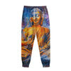 Buddha Statue Mandala Print Sweatpants