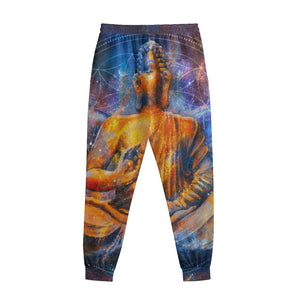 Buddha Statue Mandala Print Sweatpants