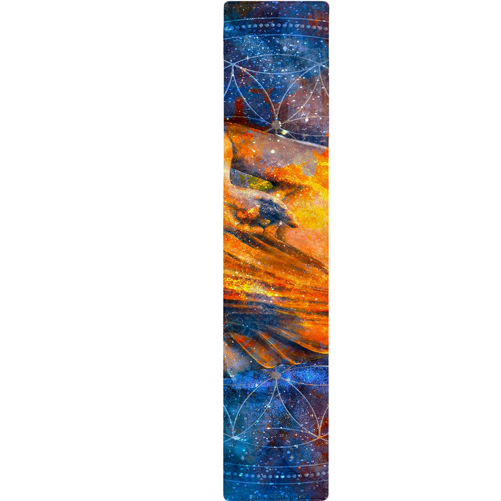 Buddha Statue Mandala Print Table Runner