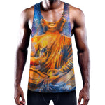 Buddha Statue Mandala Print Training Tank Top