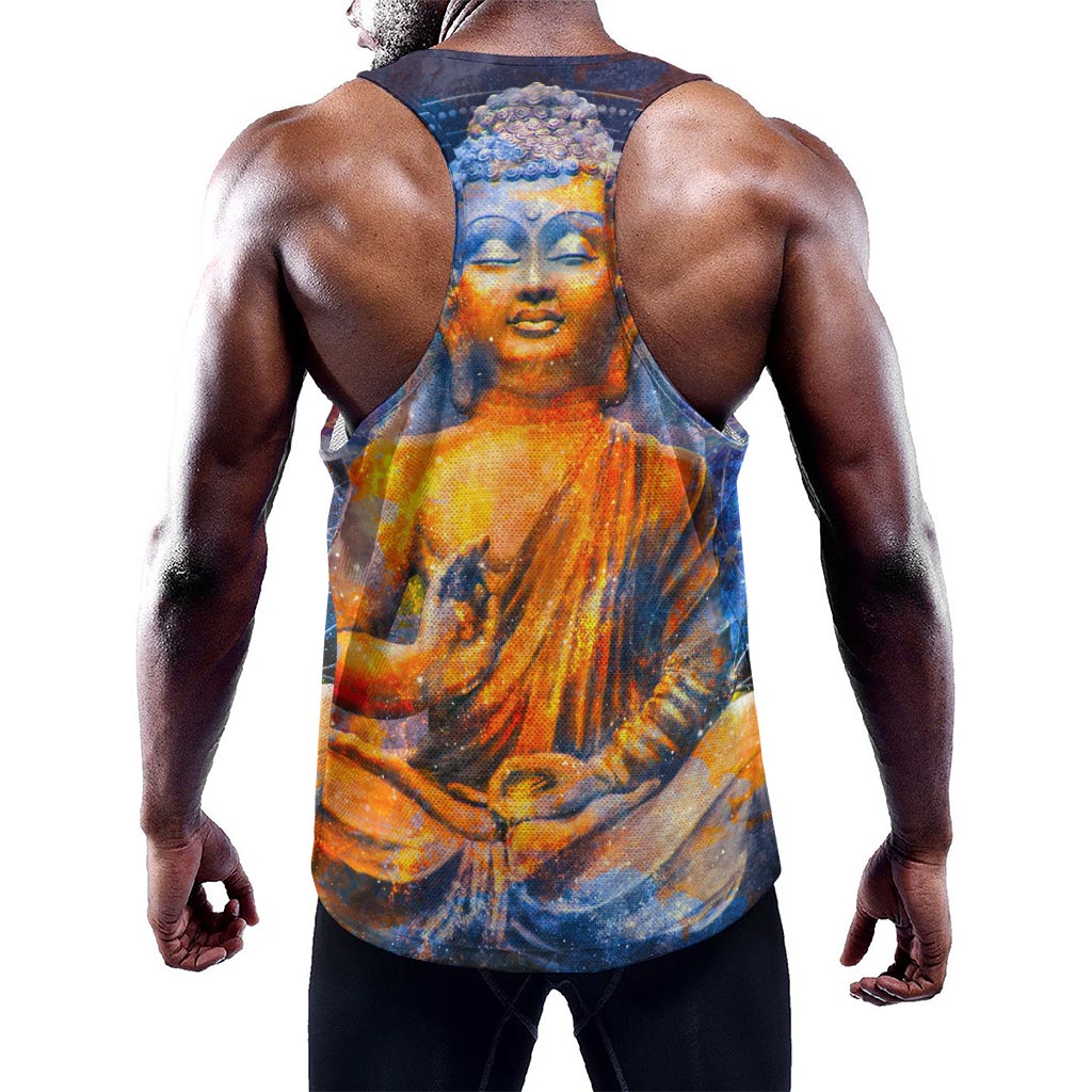 Buddha Statue Mandala Print Training Tank Top