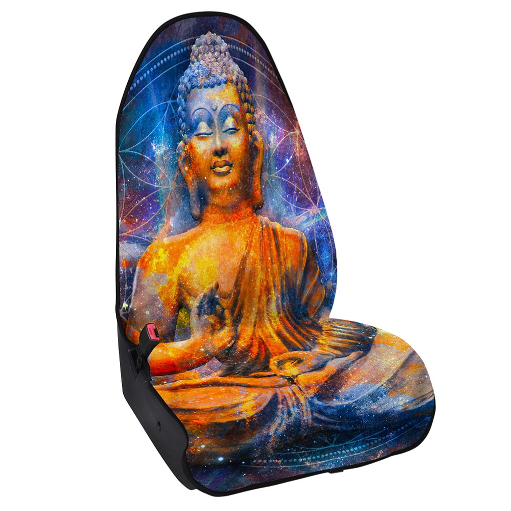 Buddha Statue Mandala Print Waterproof Car Seat Cover