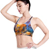 Buddha Statue Mandala Print Women's Sports Bra