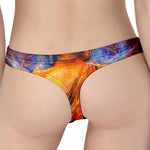 Buddha Statue Mandala Print Women's Thong