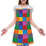 Building Blocks Toy Pattern Print Adjustable Apron