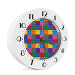 Building Blocks Toy Pattern Print Alarm Clock
