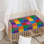 Building Blocks Toy Pattern Print Baby Crib Sheet
