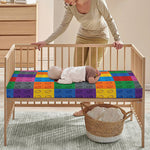 Building Blocks Toy Pattern Print Baby Crib Sheet