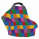 Building Blocks Toy Pattern Print Baby Seat Cover