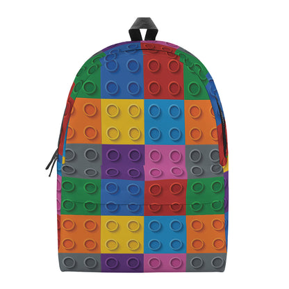 Building Blocks Toy Pattern Print Backpack