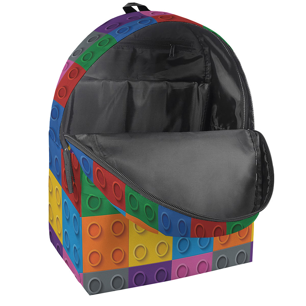 Building Blocks Toy Pattern Print Backpack