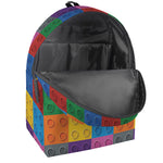 Building Blocks Toy Pattern Print Backpack